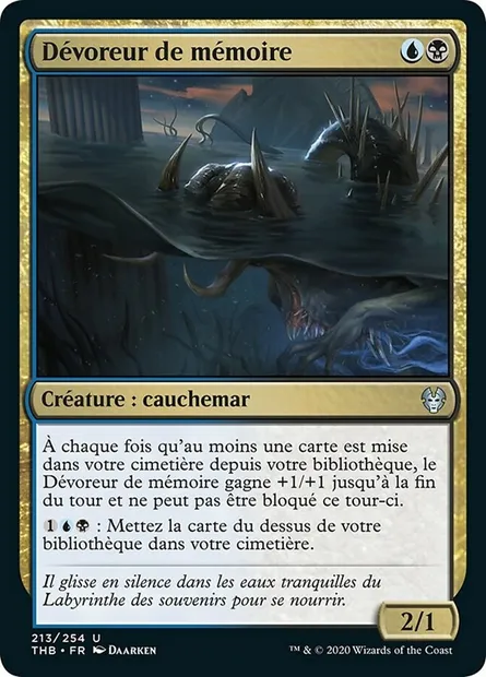 Dévoreur de mémoire, carte Magic THB 213 — extension Theros Beyond Death
