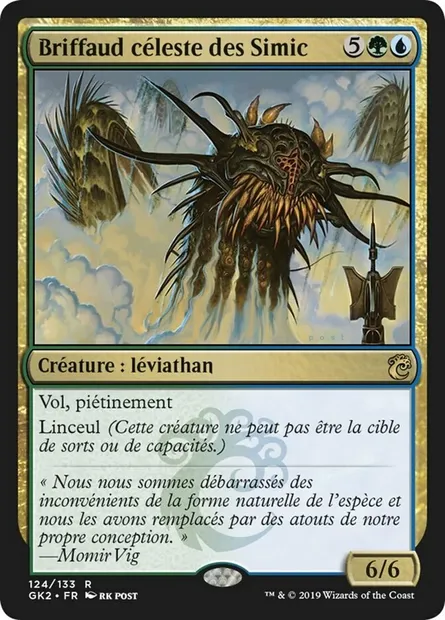 Briffaud céleste des Simic, carte Magic GK2 124 — extension RNA Guild Kit