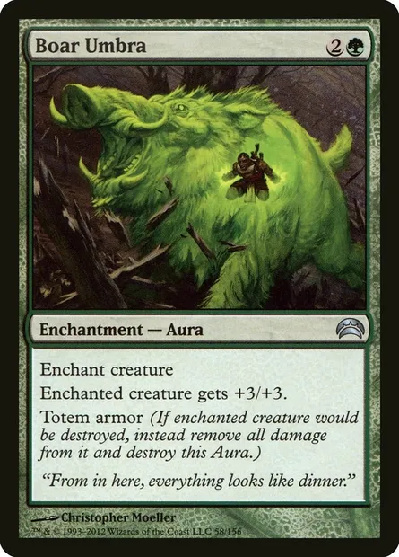 Boar Umbra, Magic card PC2 58 — Planechase 2012 set