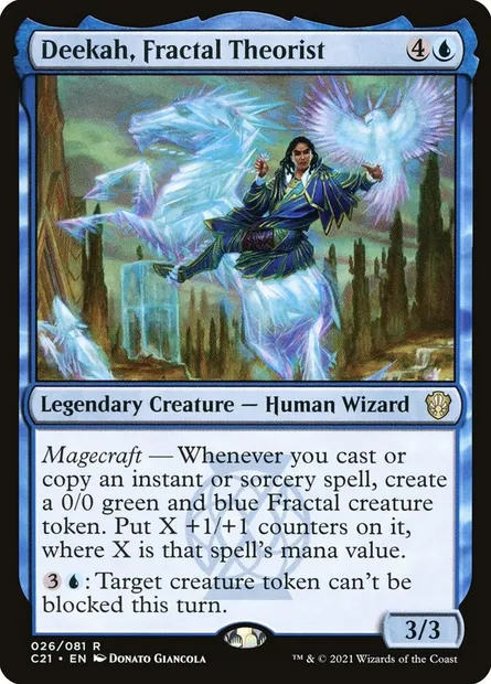 Deekah, Fractal Theorist, Magic card C21 26 — Commander 2021 set