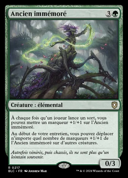 Ancien immémoré, carte Magic BLC 217 — extension Bloomburrow Commander