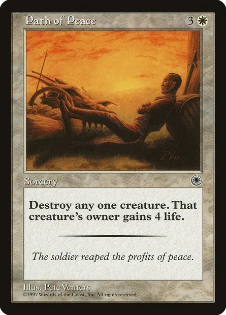 Path of Peace, Magic card POR 21 — Portal set