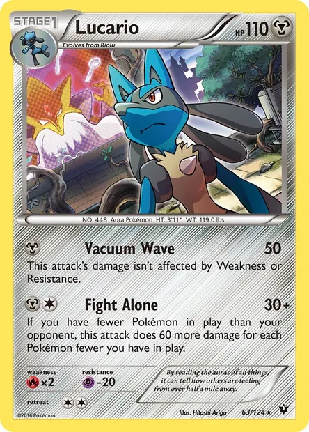 Lucario, Pokémon card FCO 63 — Fates Collide set