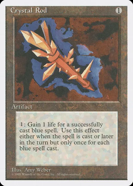 Crystal Rod, Magic card 4ED 311 — Fourth Edition set