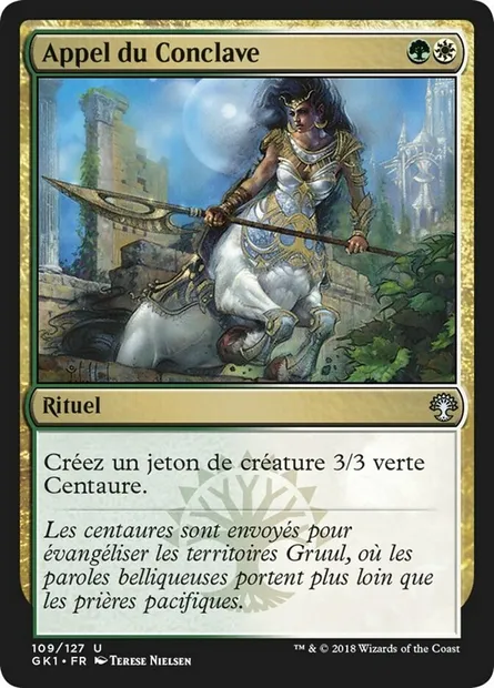 Appel du Conclave, carte Magic GK1 109 — extension GRN Guild Kit