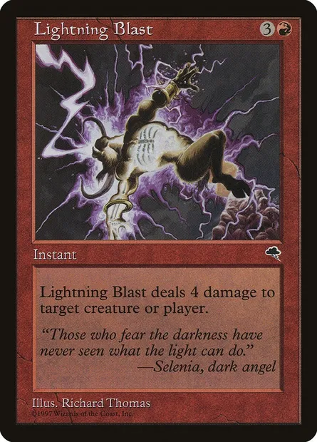 Lightning Blast, Magic card TMP 185 — Tempest set