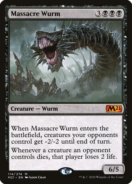 Massacre Wurm, Magic card PM21 114p — Core Set 2021 Promos set