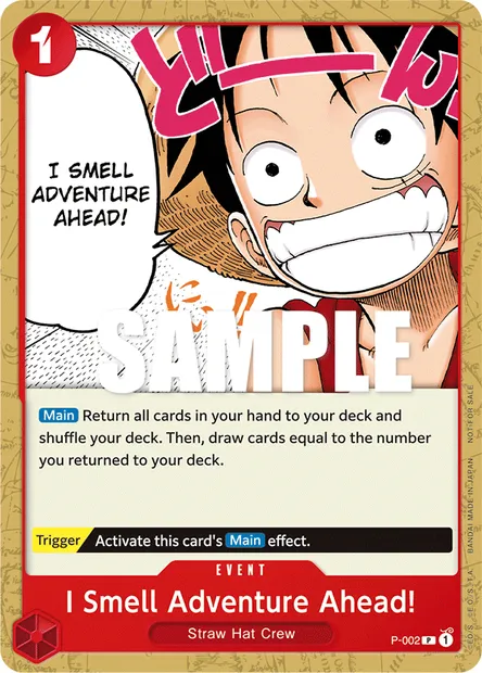 I Smell Adventure!!!, One Piece card P-002 — Promotion card set