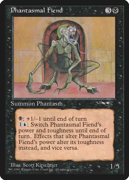 Phantasmal Fiend, Magic card ALL 57b — Alliances set