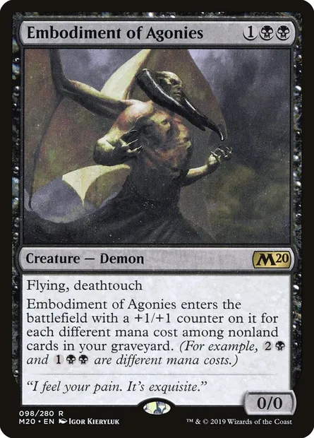 Embodiment of Agonies, Magic card M20 98 — Core Set 2020 set