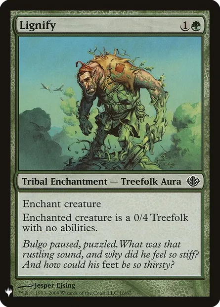 Lignify, Magic card PLST DDD-16 — The List set