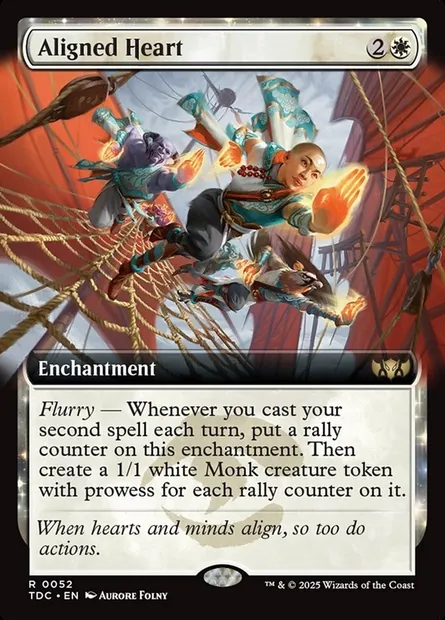 Aligned Heart, Magic card TDC 52 — Tarkir: Dragonstorm Commander set
