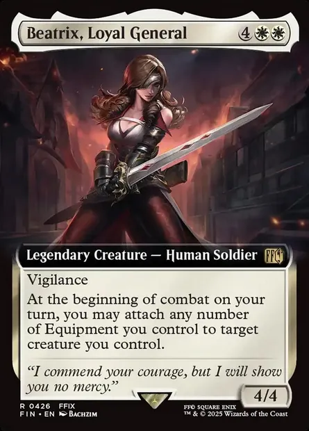 Beatrix, Loyal General, Magic card FIN 426 — Final Fantasy set