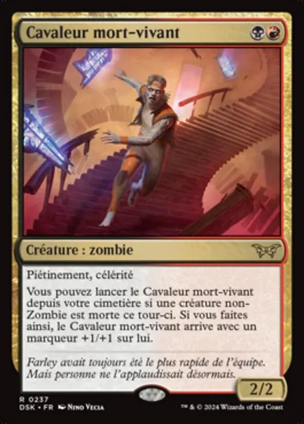 Cavaleur mort-vivant, carte Magic DSK 237 — extension Duskmourn: House of Horror