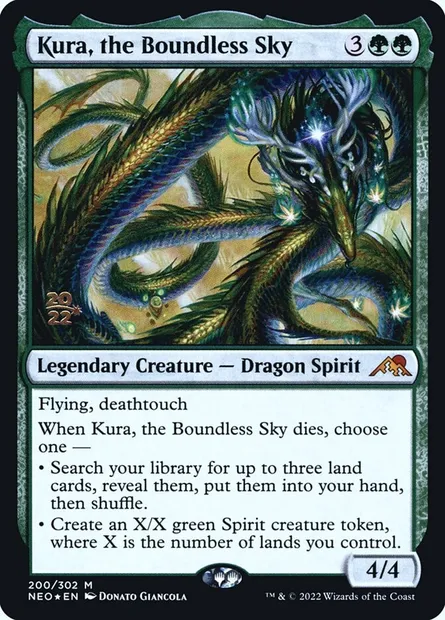 Kura, the Boundless Sky, Magic card PNEO 200s — Kamigawa: Neon Dynasty Promos set