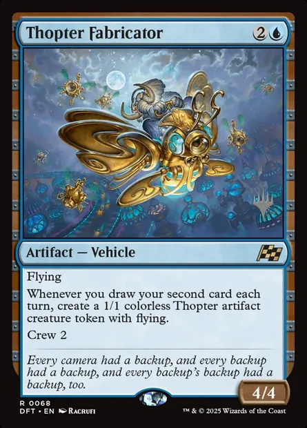 Thopter Fabricator, Magic card PDFT 68p — Aetherdrift Promos set