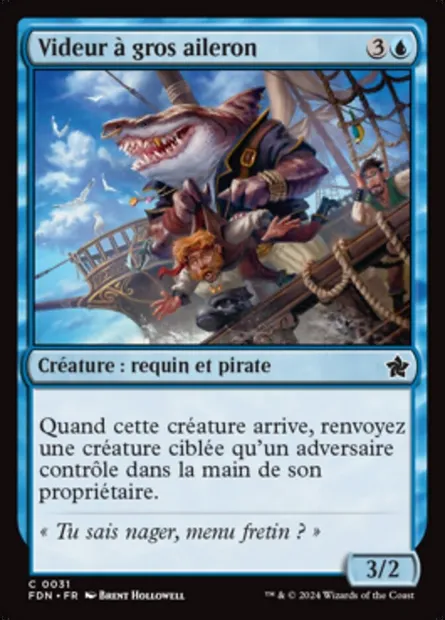 Videur à gros aileron, carte Magic FDN 31 — extension Foundations