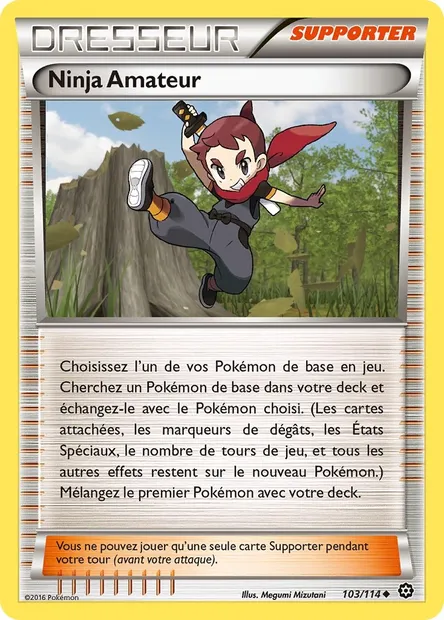 Ninja Amateur, carte Pokémon STS 103 — extension Offensive Vapeur