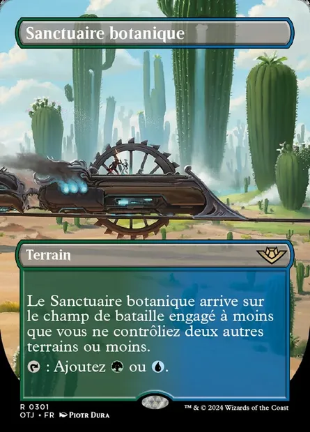 Sanctuaire botanique, carte Magic OTJ 301 — extension Outlaws of Thunder Junction