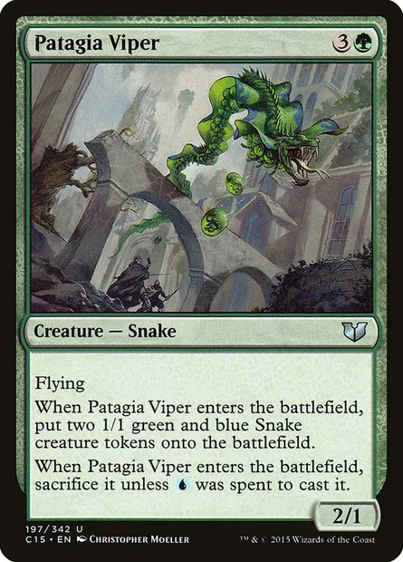 Patagia Viper, Magic card C15 197 — Commander 2015 set