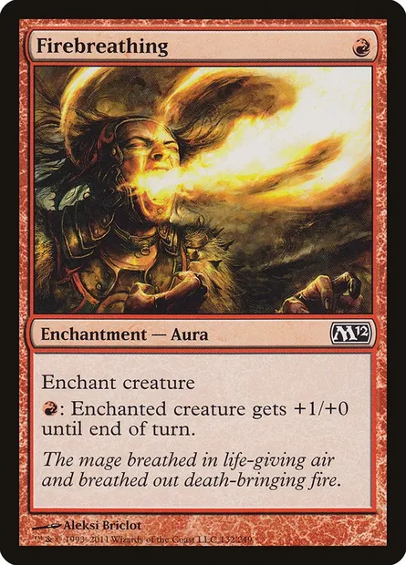 Firebreathing, Magic card M12 132 — Magic 2012 set
