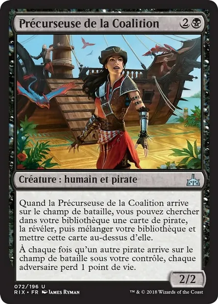 Précurseuse de la Coalition, carte Magic RIX 72 — extension Les combattants d'Ixalan
