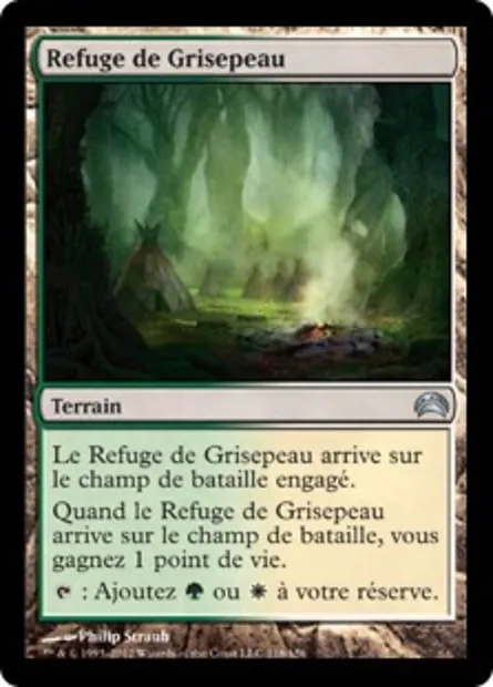 Refuge de Grisepeau, carte Magic PC2 118 — extension Planechase 2012