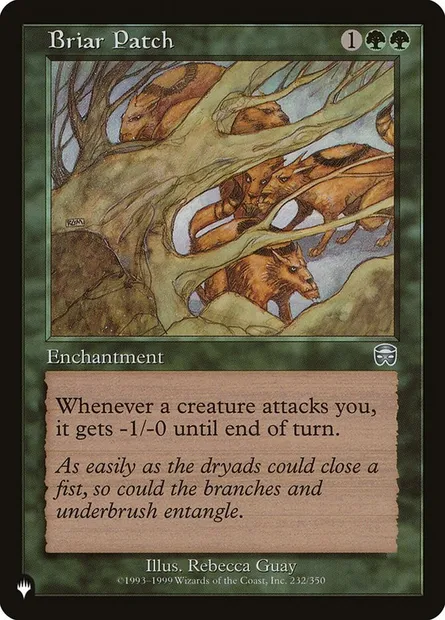 Parcelle de ronces, carte Magic PLST MMQ-232 — extension The List