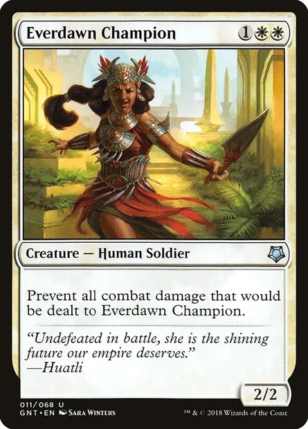 Everdawn Champion, Magic card GNT 11 — Game Night set