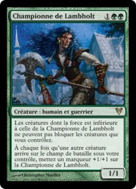 Championne de Lambholt, carte Magic AVR 171 — extension Avacyn ressuscitée
