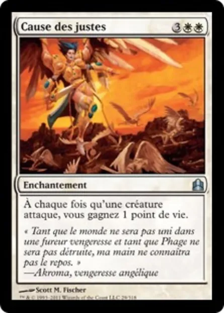 Cause des justes, carte Magic CMD 29 — extension Commander 2011