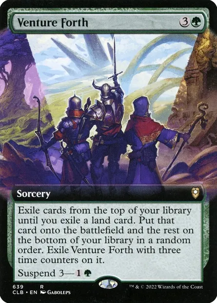 Venture Forth, Magic card CLB 639 — Commander Legends: Battle for Baldur's Gate set