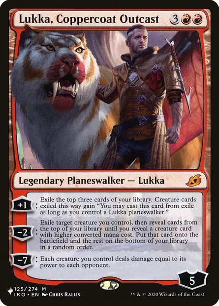 Lukka, Coppercoat Outcast, Magic card PLST IKO-125 — The List set