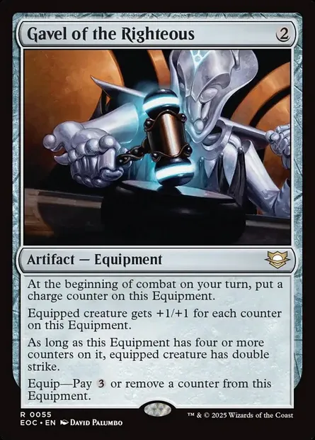 Gavel of the Righteous, Magic card EOC 55 — Edge of Eternities Commander set