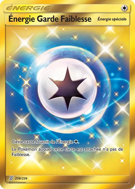 Énergie Garde Faiblesse, carte Pokémon UNM 258 — extension Harmonie des Esprits