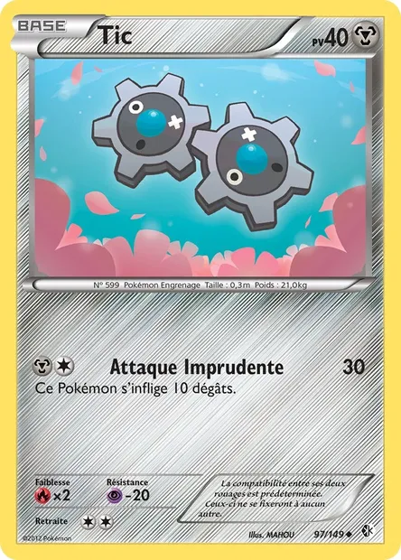 Tic, carte Pokémon BCR 97 — extension Frontières Franchies
