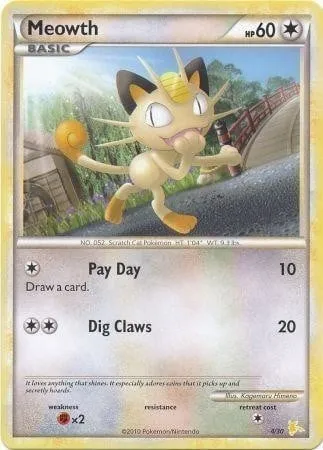 Miaouss, carte Pokémon TK4R 004 — extension HS Trainer Kit (Raichu)