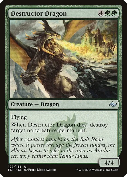 Destructor Dragon, Magic card FRF 127 — Fate Reforged set