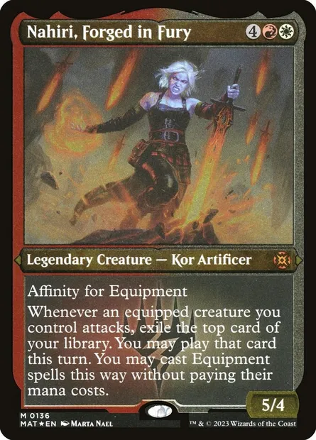Nahiri, Forged in Fury, Magic card MAT 136 — March of the Machine: The Aftermath set