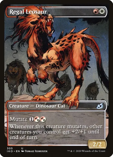 Regal Leosaur, Magic card IKO 305 — Ikoria: Lair of Behemoths set