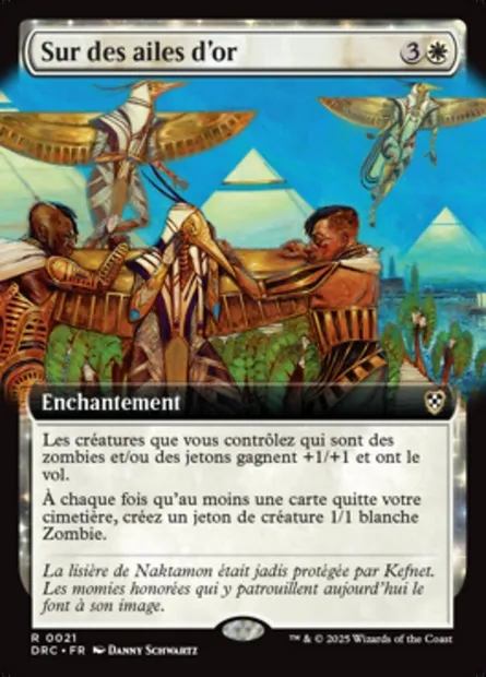 Sur des ailes d'or, carte Magic DRC 21 — extension Aetherdrift Commander