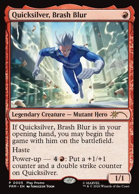 Vif-Argent, éclair impétueux, carte Magic PPRO 2026-1 — extension Pro Tour Promos