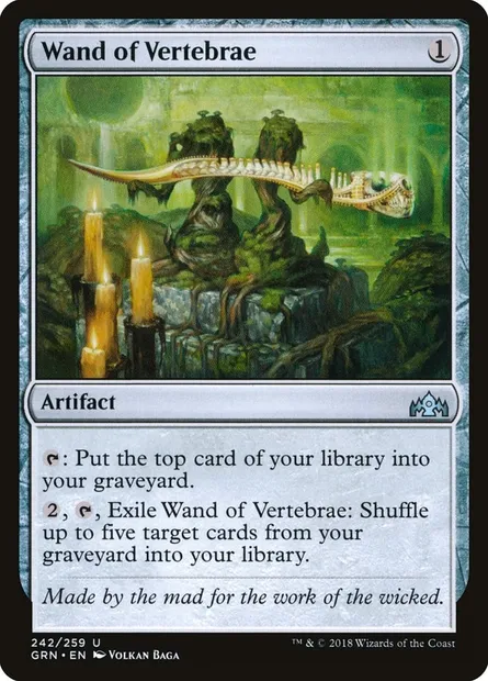 Wand of Vertebrae, Magic card GRN 242 — Guilds of Ravnica set