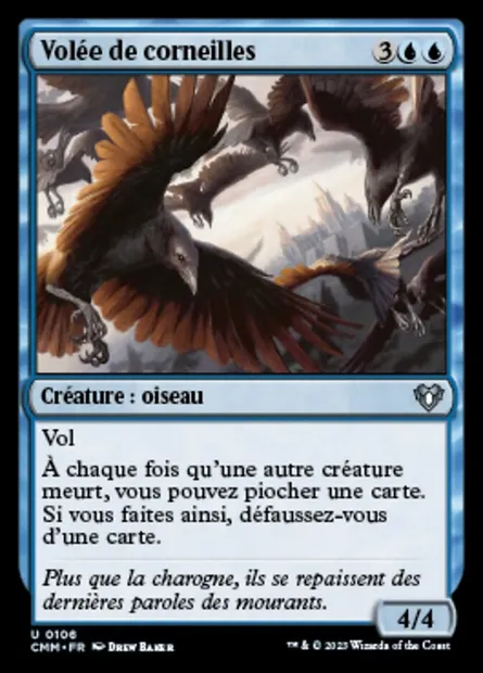 Volée de corneilles, carte Magic CMM 106 — extension Commander Masters