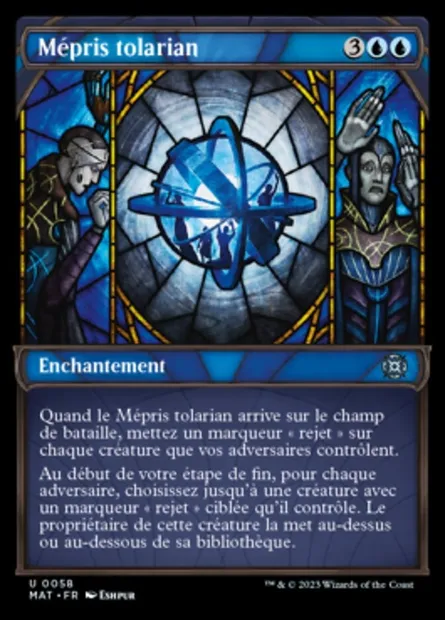 Mépris tolarian, carte Magic MAT 58 — extension L'invasion des machines : le jour d'après