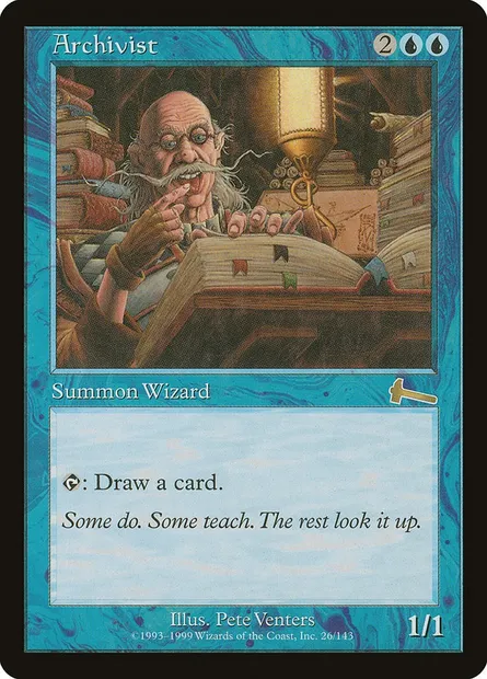 Archivist, Magic card ULG 26 — Urza's Legacy set