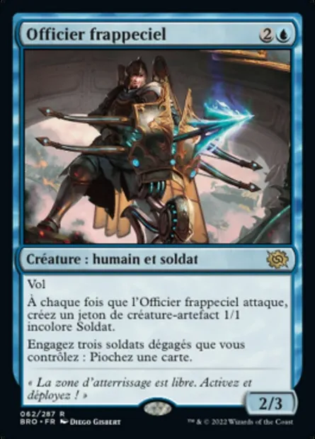Officier frappeciel, carte Magic BRO 62 — extension La Guerre Fratricide