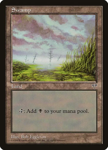 Swamp, Magic card MIR 342 — Mirage set