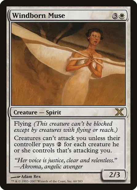 Windborn Muse, Magic card 10E 60 — Tenth Edition set