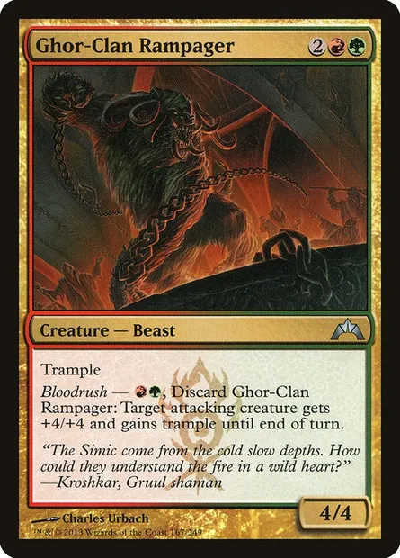 Ghor-Clan Rampager, Magic card GTC 167 — Gatecrash set